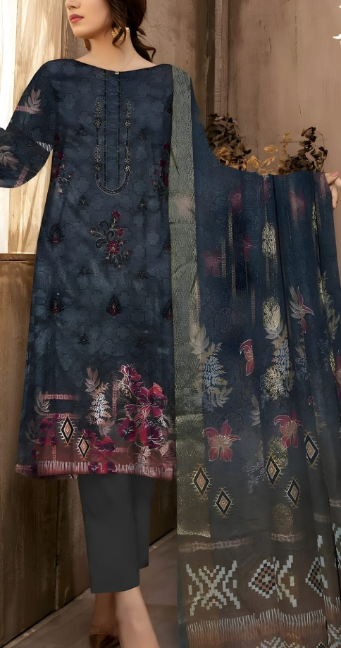 Firdous Unstiched 3 Piece