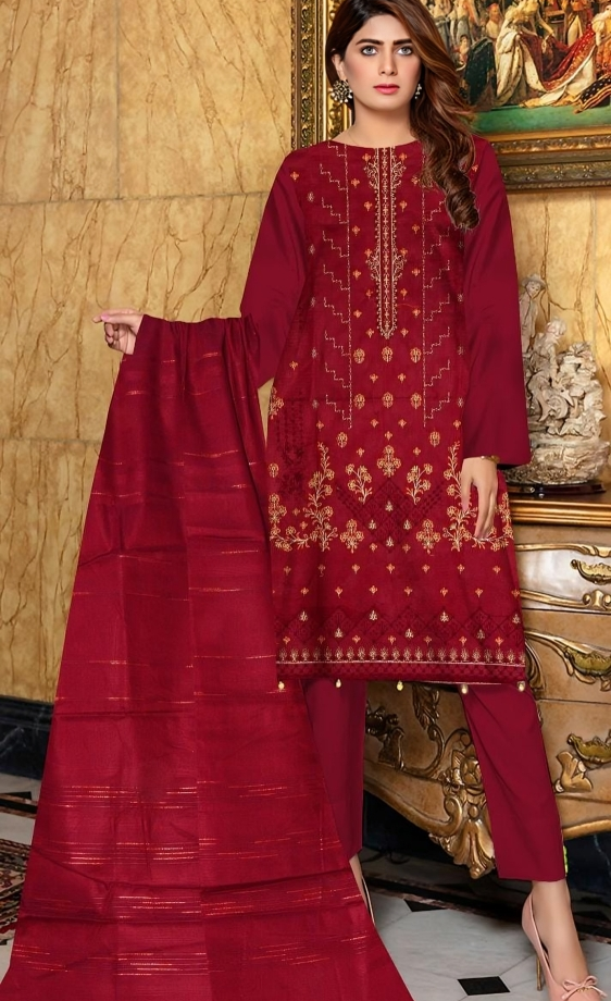 Kalive Unstiched 3 Piece