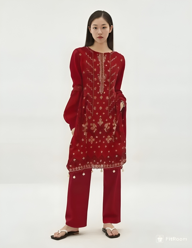 Kalive Unstiched 3 Piece