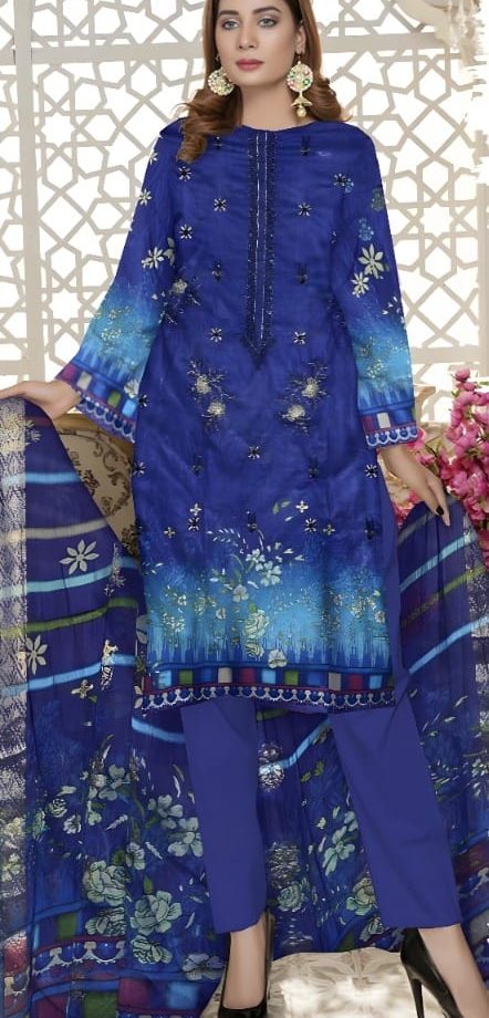 Firdous Unstiched 3 Piece