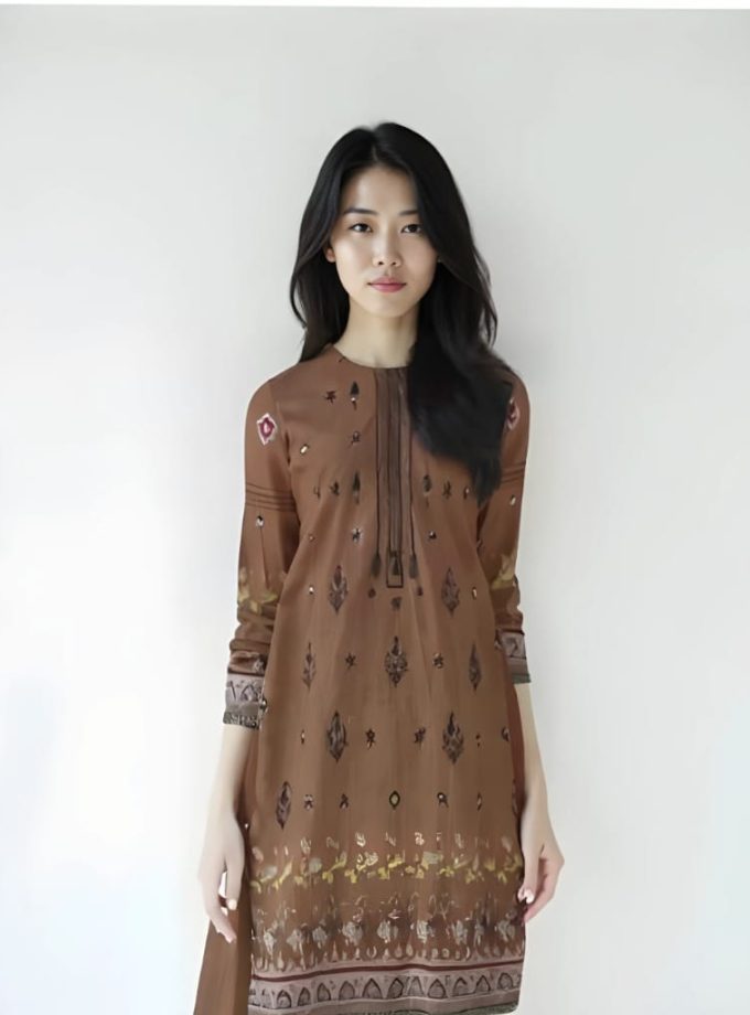 Cross Stich Unstiched 3 Piece Summer Collection 2025